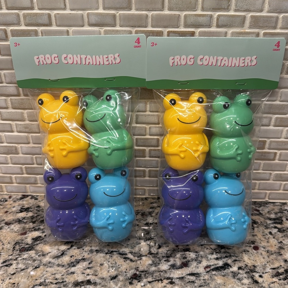 Bullseye’s Playground Colorful Frog Shaped Easter Eggs - set of 4